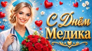 С Днем Медика 💙 Красивое Поздравление| Музыкальные Открытки  Описание