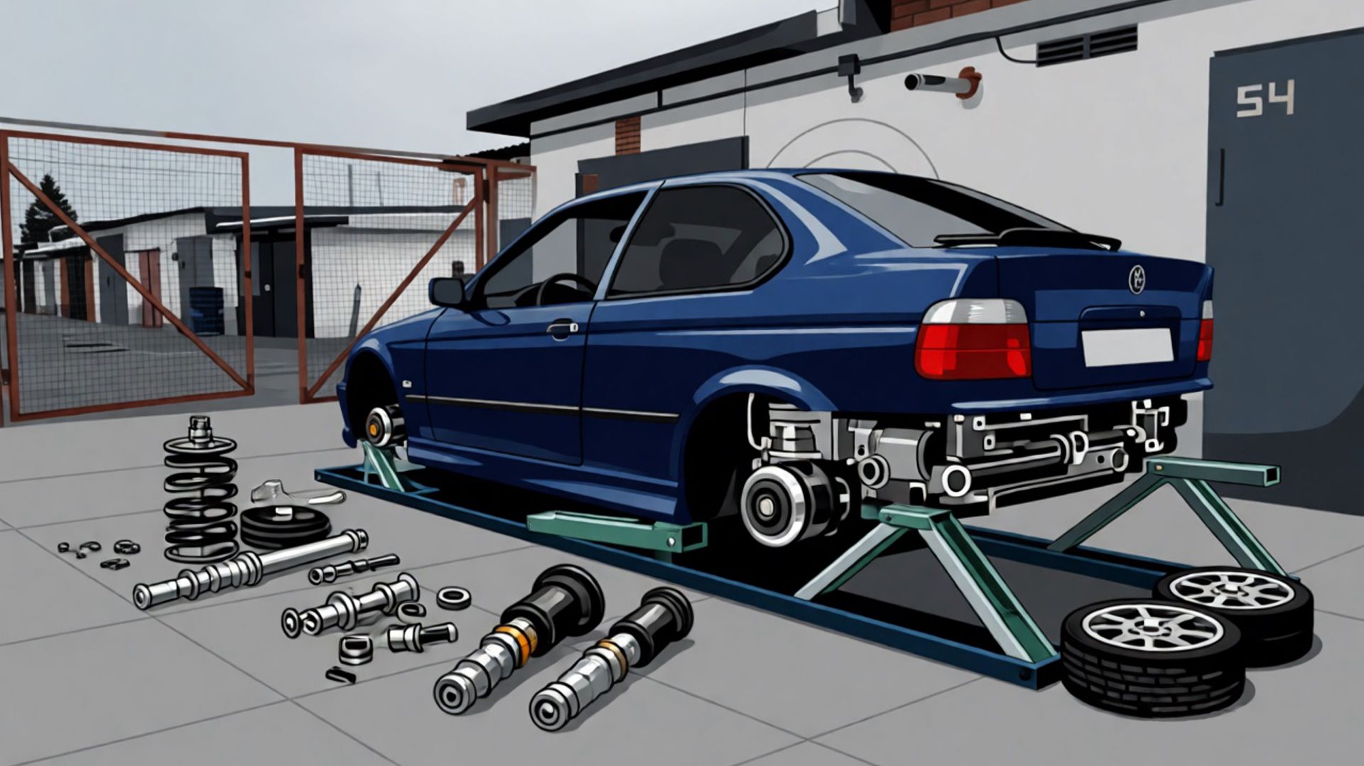 Хотел ПОМЕНЯТЬ ПОДВЕСКУ, а обнаружил ГНИЛОЙ СТАКАН на BMW E36