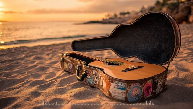 Sunset Jazz Guitar – 2 Hours of Acoustic Fusion for Work, Reading & Driving