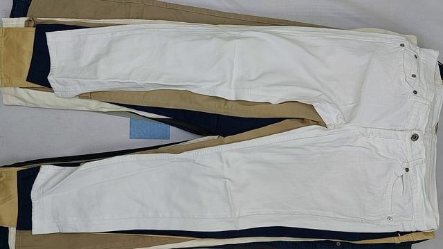 43892 Брюки штаны мужские хлопок брендовые, 5пак, pantaloni cotone uomo firmate, секонд (extra) опто смотреть онлайн