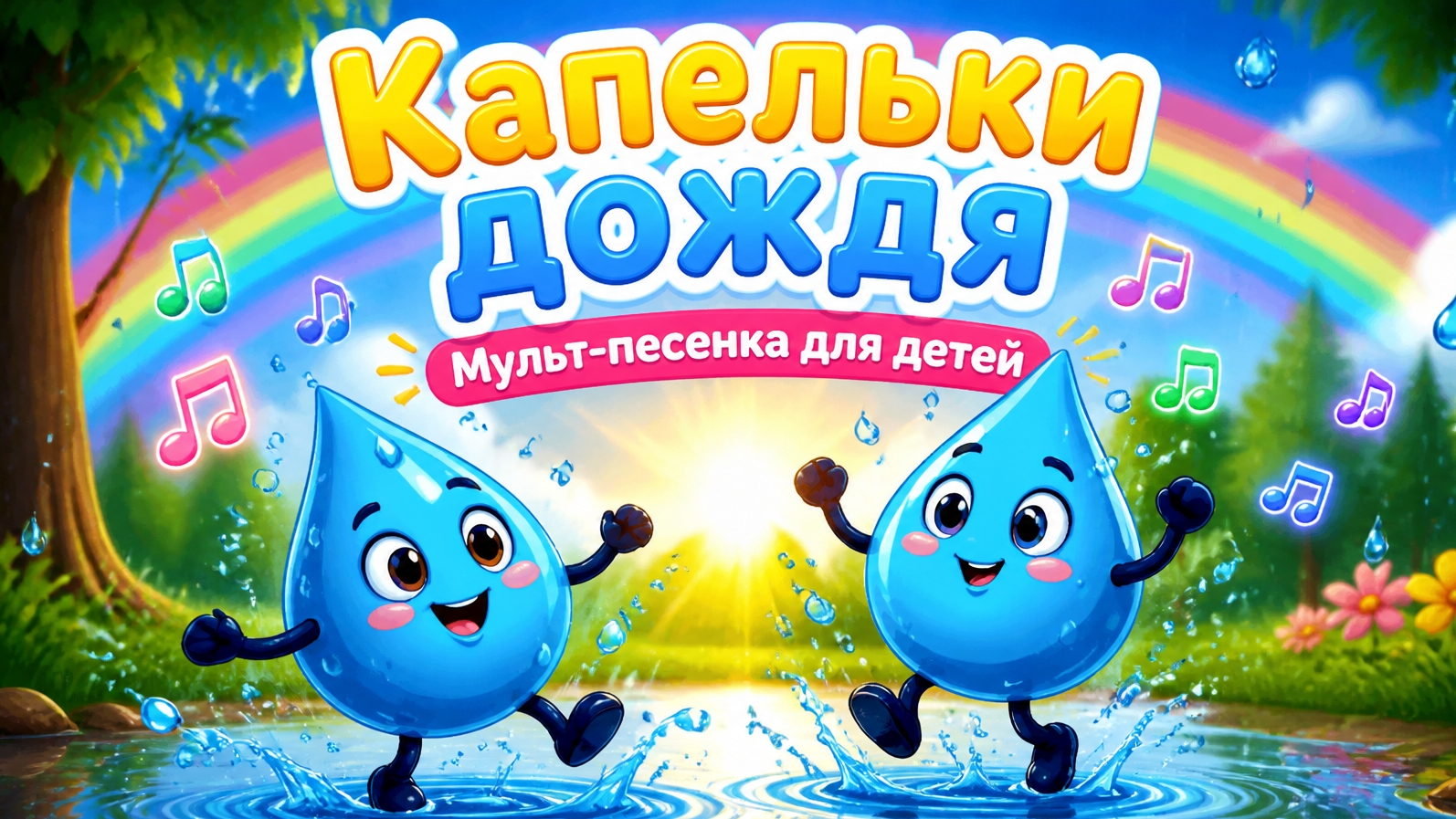 Капильки дождя Мульт-песенка для детей