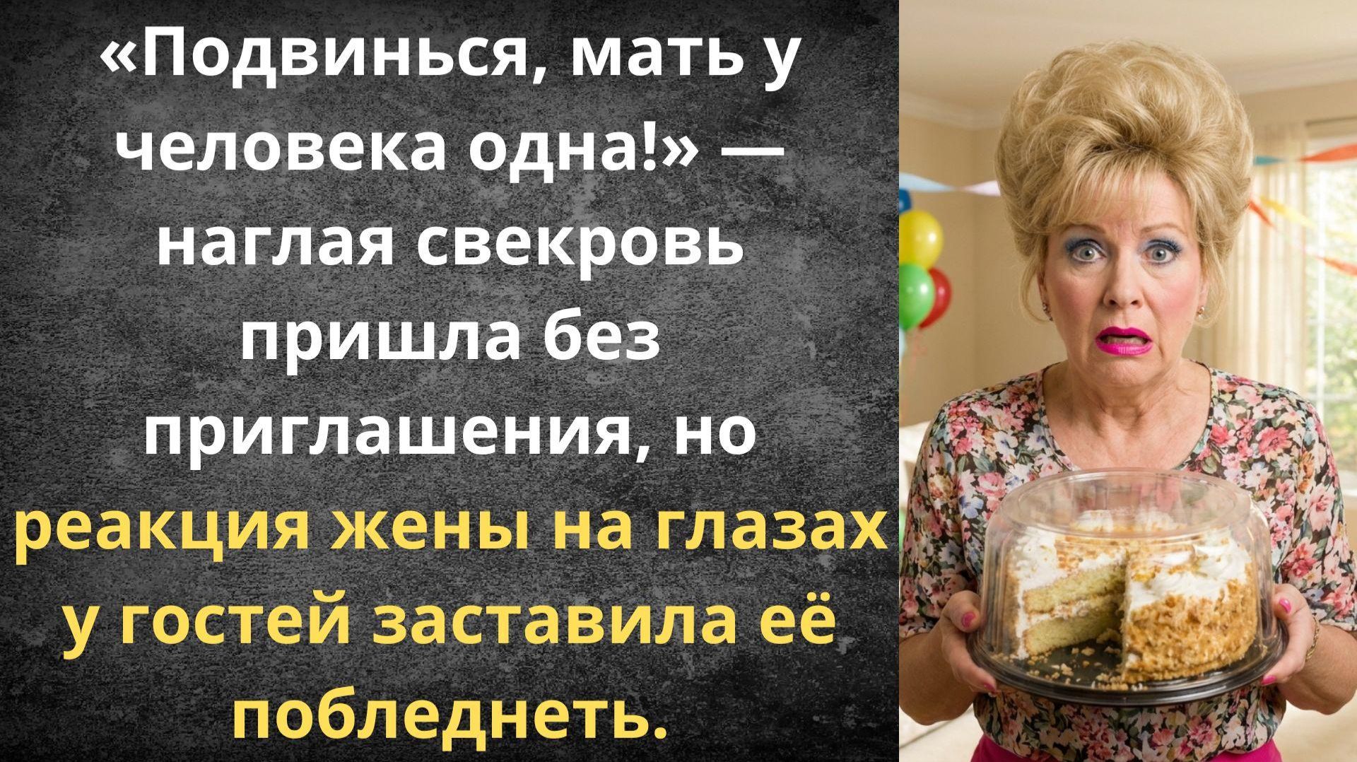 Как незваная свекровь вылетела за дверь | Истории из жизни