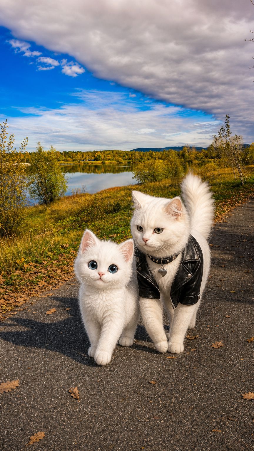 Снежок и подружка.