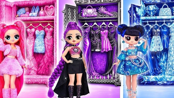 Рок, сапфир и пушистый стиль! Строим дом для K-Pop семьи Охотниц на Демонов | 12 DIY смотреть онлайн