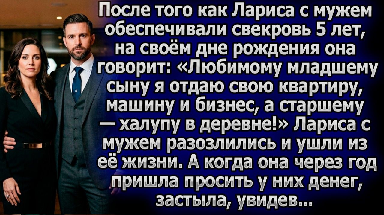 Свекровь отдала всё младшему. Старший с женой ушли | Истории из жизни | Реальные истории смотреть онлайн