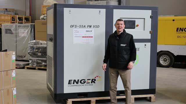 Обзор винтового безмасляного компрессора ENGER OFS-55A