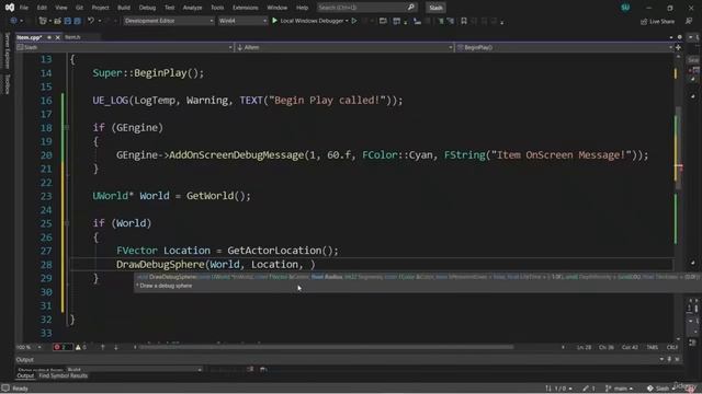 05 05. Drawing Debug Spheres смотреть онлайн