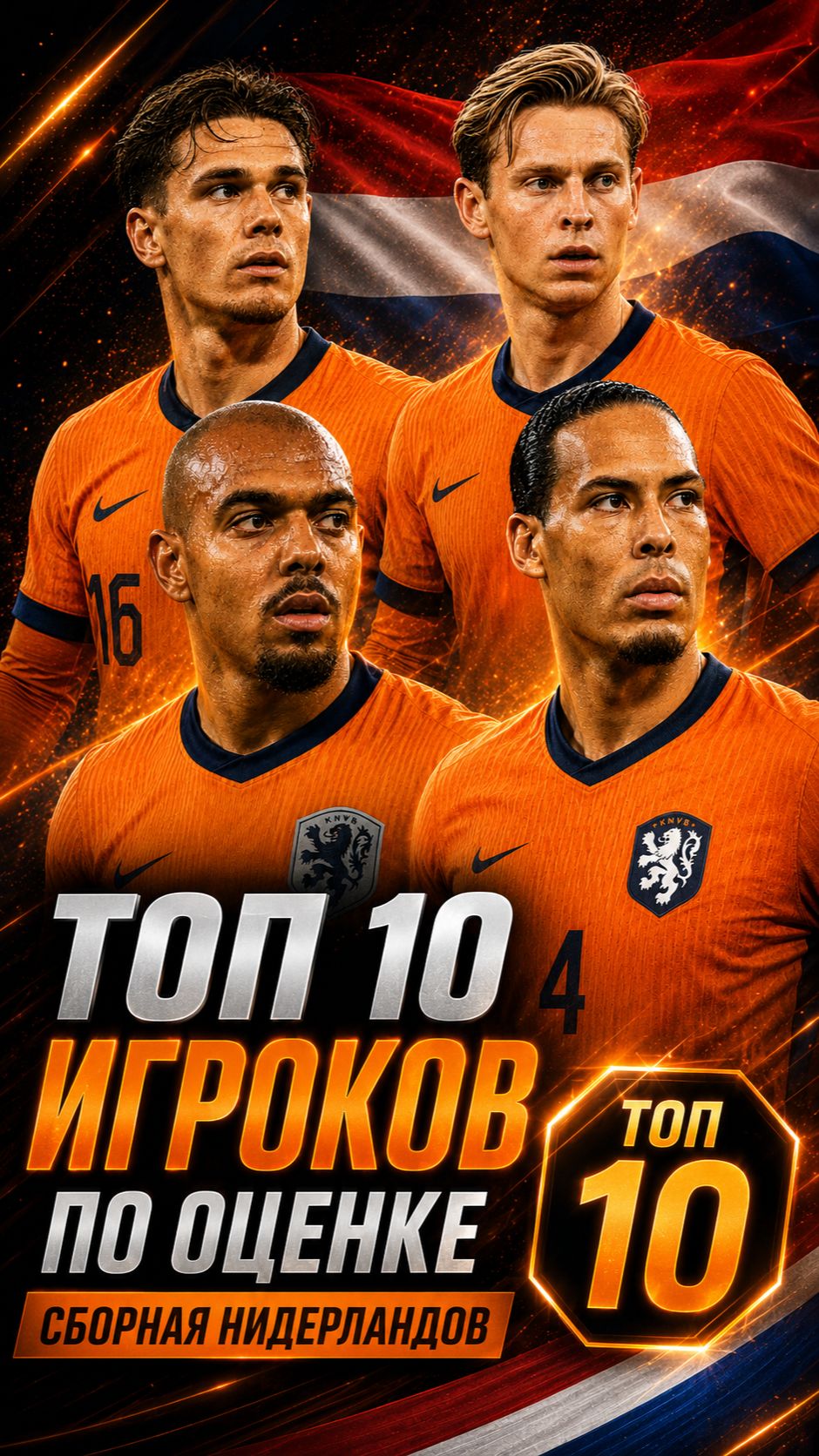 Топ-10 Игроков Сборной по Оценке Нидерланды Удивили Рейтингом!