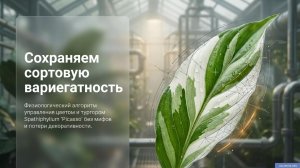 Спасаем вариегатность спатифиллума Пикассо: генетика цвета и физиология полива