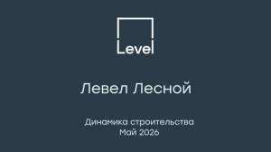 Видеоотчёт о ходе строительства Левел Лесной
