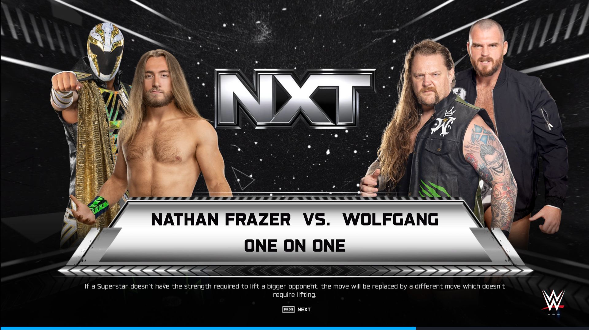 WWE 2k25 NXT men Nathan Frazer - Wolfgang