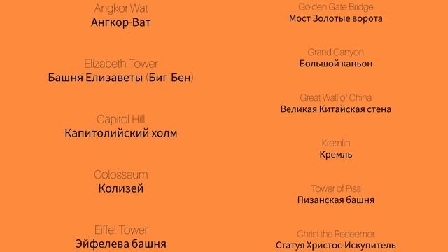 Достопримечательности 1 Landmarks 1