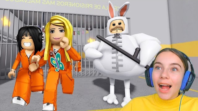 ПОБЕГ ОТ БАРРИ С АЛЁНОЙ в ROBLOX! смотреть онлайн