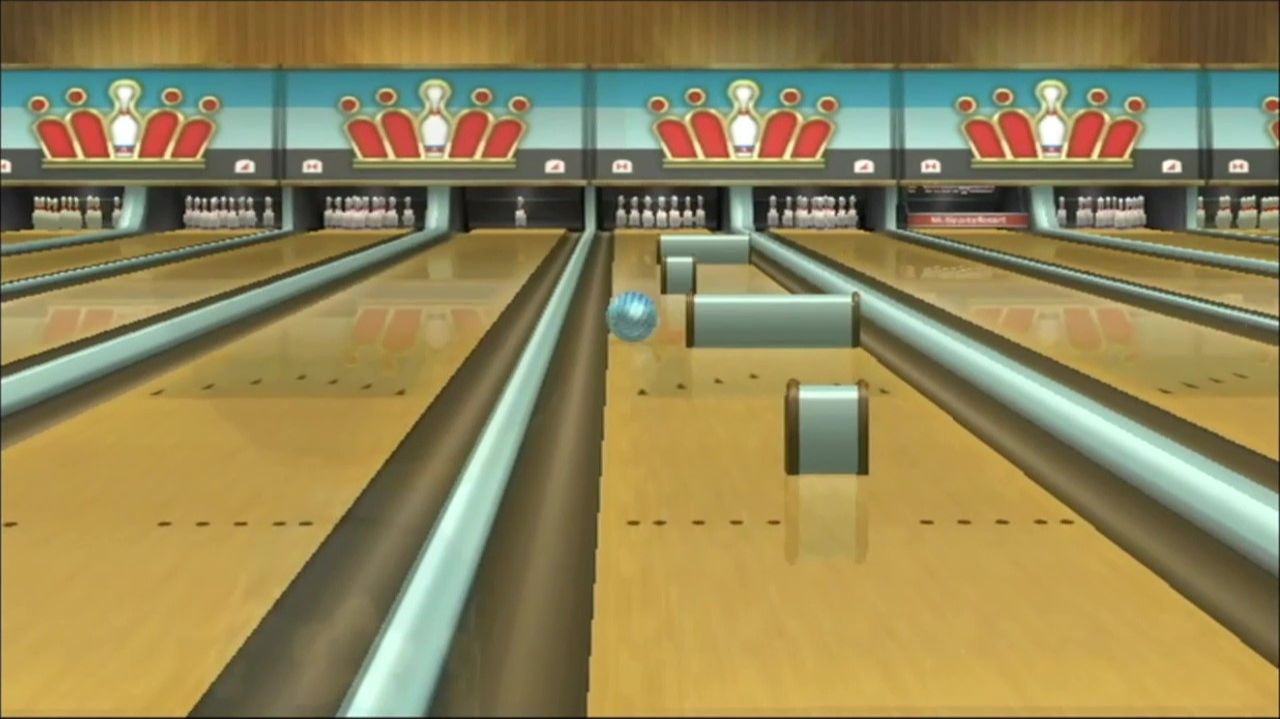 Wii Sports Resort Боулинг Контроль Вращение Все Штампы