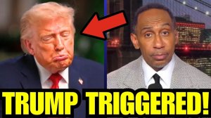 TRIGGERED Trump RUNS AWAY from Stephen A Smith