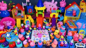 Игровой набор - детская площадка Свинка Пеппа! Распаковка и Обзор ярких игрушек! Мультики для детей!