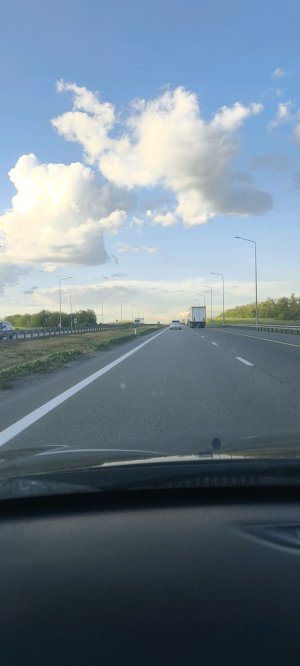 в дороге