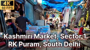 Kashmiri Market RK Puram Sector 1 Delhi 😍 Authentic Wazwan & Mughlai Food | 4K 60FPS Tour