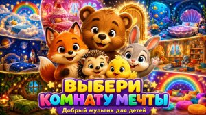 Выбери комнату мечты | Добрый мультик для детей
