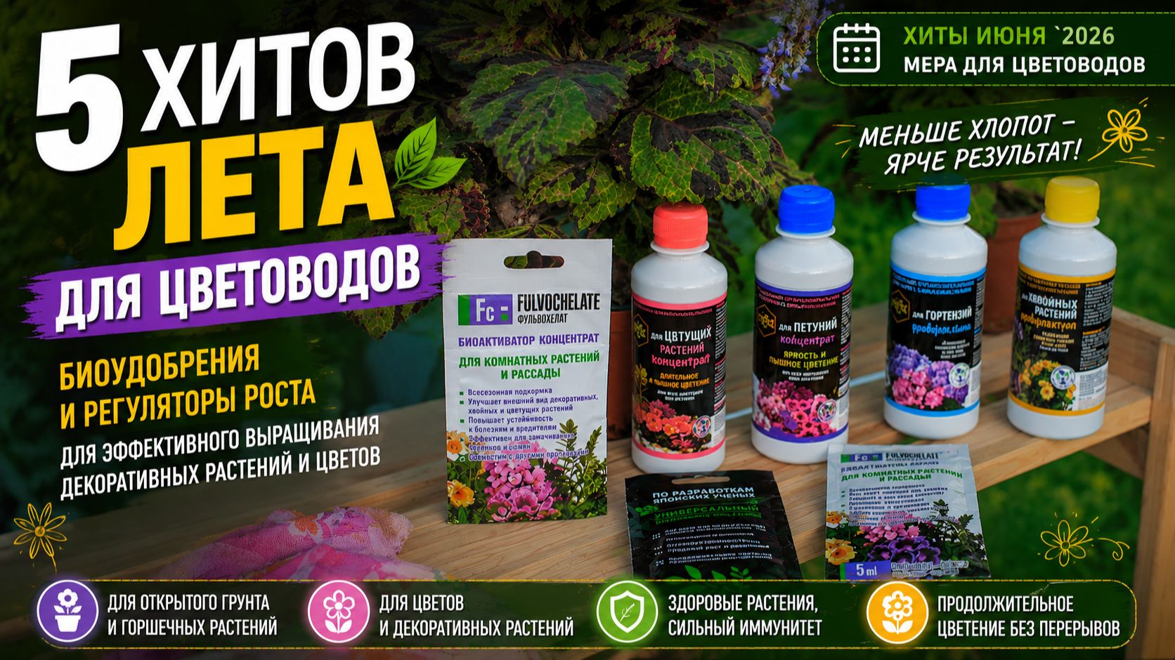 5 БиоУдобрений для цветоводов: хиты июня. Полный обзор. #удобрения #цветоводство #фульвокислоты