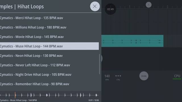 Cymatics Bounce Hihat Loops смотреть онлайн
