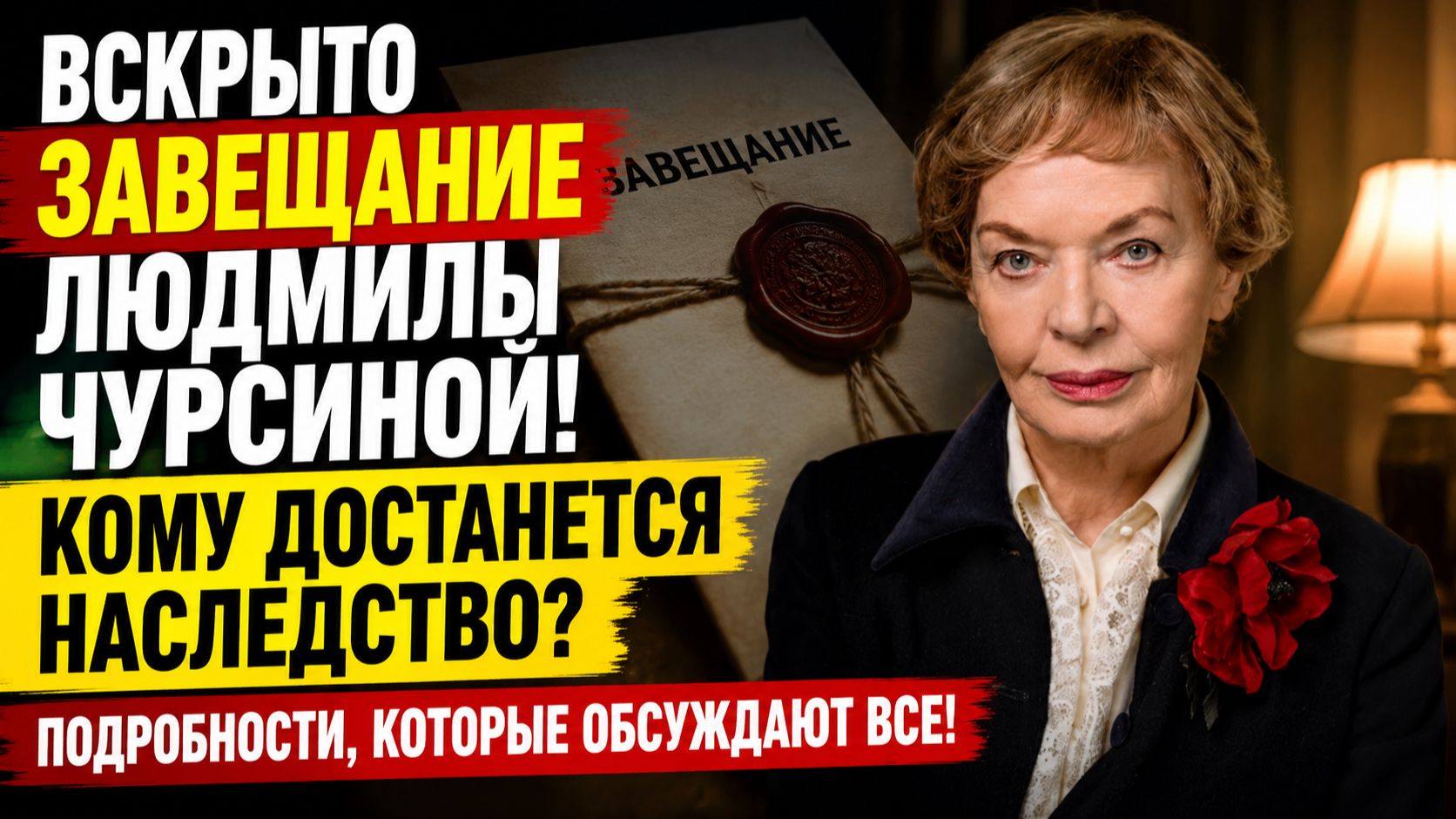 ВСКРЫТО ЗАВЕЩАНИЕ ЛЮДМИЛЫ ЧУРСИНОЙ! КОМУ ДОСТАНЕТСЯ НАСЛЕДСТВО? ПОДРОБНОСТИ, КОТОРЫЕ ОБСУЖДАЮТ ВСЕ!