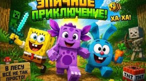 МУЛЬТИКИ В МАЙНКРАФТ! ГУБКА БОБ, ЛУНТИК, СМЕШАРИКИ