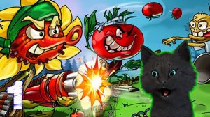 Zombie Harvest Супер Кот и Растения против зомби #1 🐱 Plants vs Zombies