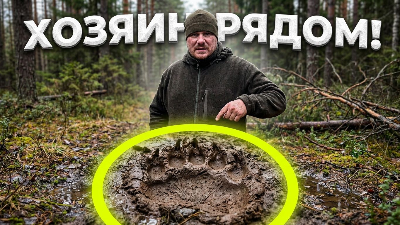 ТАЙГА ПРОСНУЛАСЬ! Нашли следы МЕДВЕДЯ возле избы...