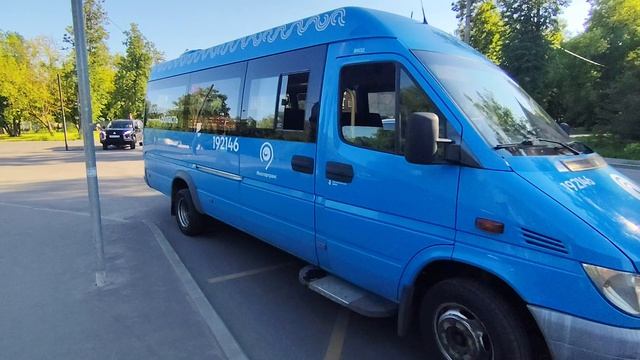 маршрутка Mercedes Benz Спринтер борт 192146 маршрут 1358 смотреть онлайн