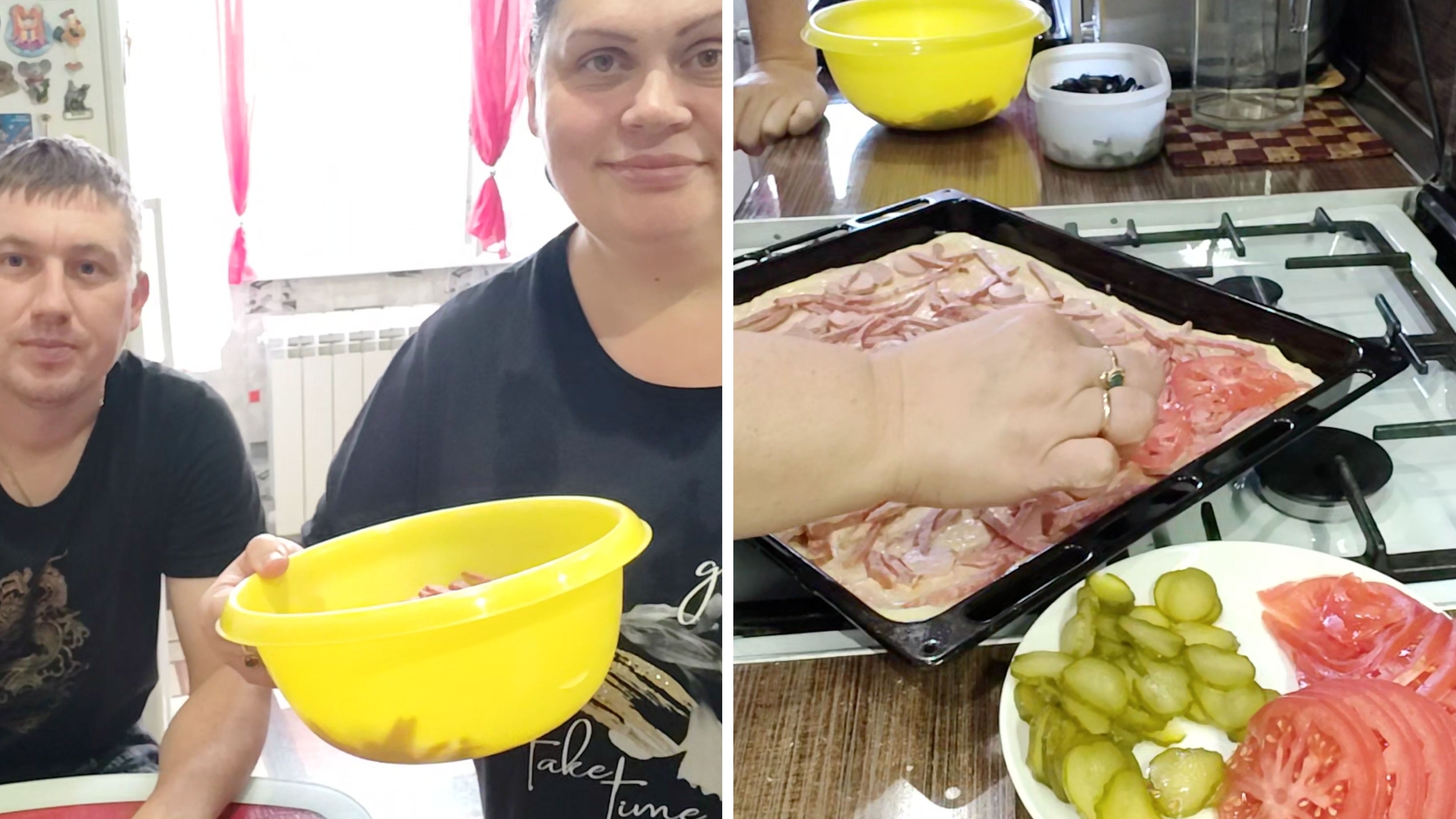 Пицца нельзя не соблазниться/ Купили Ане подарок/ С мужем на кухне/ Культурно отказал/ Вкусный ужин смотреть онлайн