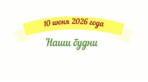 Наши будни. 10.06.2026