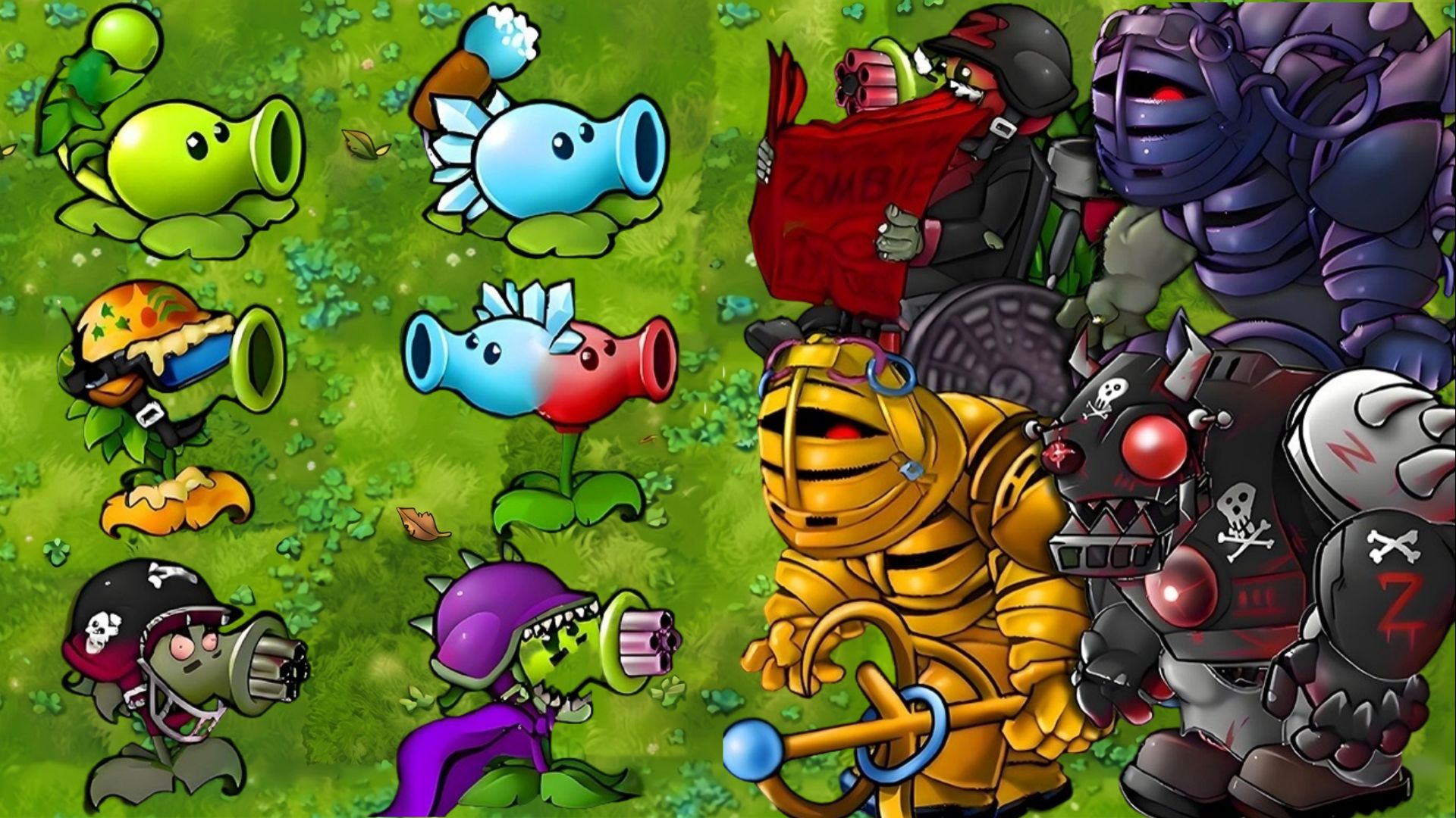 Растения против Зомби PVZ Fusion Plants vs Zombies ПвЗ битва прохождение топ смотреть онлайн