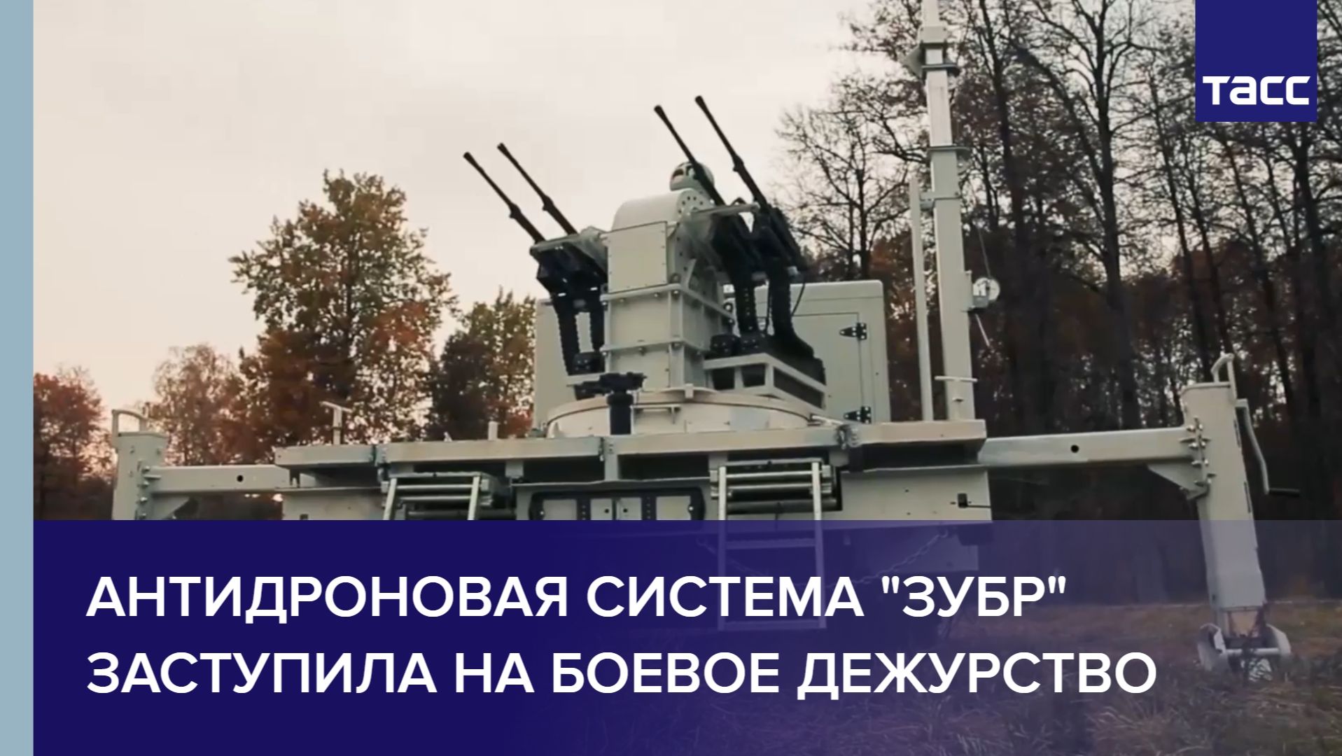 Ростех: антидроновая система "Зубр" заступила на боевое дежурство смотреть онлайн