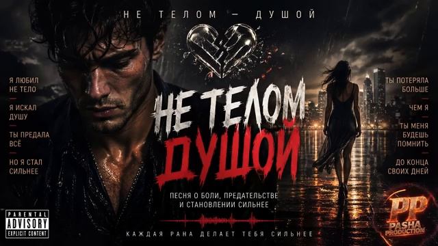 НЕ ТЕЛОМ ДУШОЙ PashaProduction Сильная песня о предательстве и боли 2026