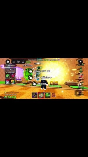 Прокачал brainrot Roblox
