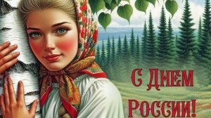 Россия-много народов,страна одна. С праздником. Самая лучшая музыкальная открытка.