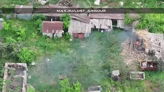 Уничтожение штурмовой группы ВСУ восточнее Степногорска. смотреть онлайн