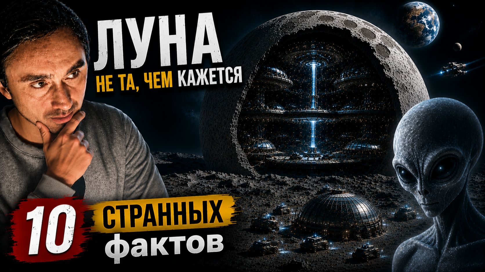 Луна — космический корабль? 10 фактов о Луне смотреть онлайн