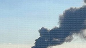 ‼️🇺🇦🔥Мощный взрыв, пожар и огромный столб дыма под Киевом после удара