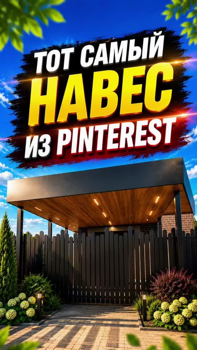 Тот самый навес из пинтереста