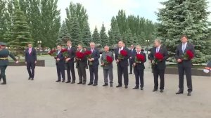 Министры стран ОДКБ церемония возложения цветов к Вечному огню, Казань, 10 июня 2026 года