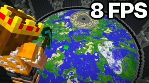 Я создал самую большую карту в мире в Minecraft…