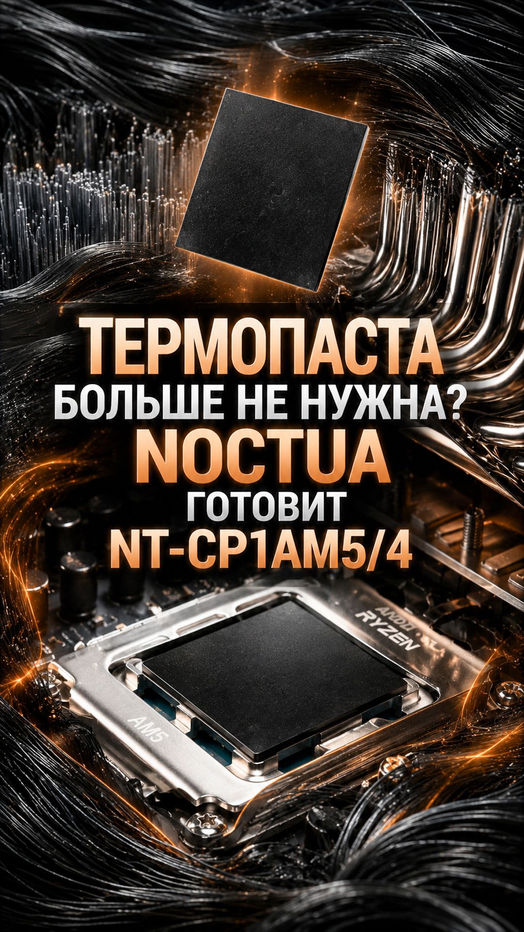Noctua NT-CP1 AM5/4: зачем Ryzen нужна термопрокладка Carbice с нанотрубками