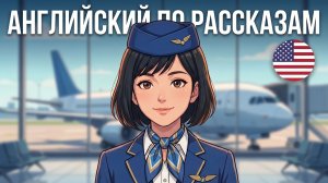 ОЧЕНЬ ЛЁГКИЙ английский НА СЛУХ для начинающих 🎧 В самолёте (A1–A2)