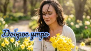 С добрым летним утром. Красивая музыкальная открытка.