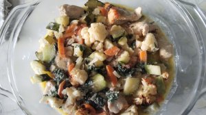 Мясо индейки с овощами в аэрогриле