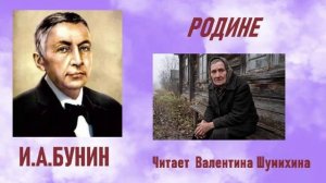 И.А.Бунин «Родине». Читает Валентина Шумихина.