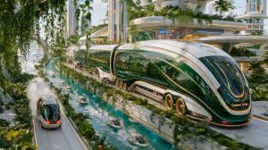 Floating Sky Garden City 2300 ｜ Peaceful Futuristic Ambient Music for Sleep, Relaxation  Focus