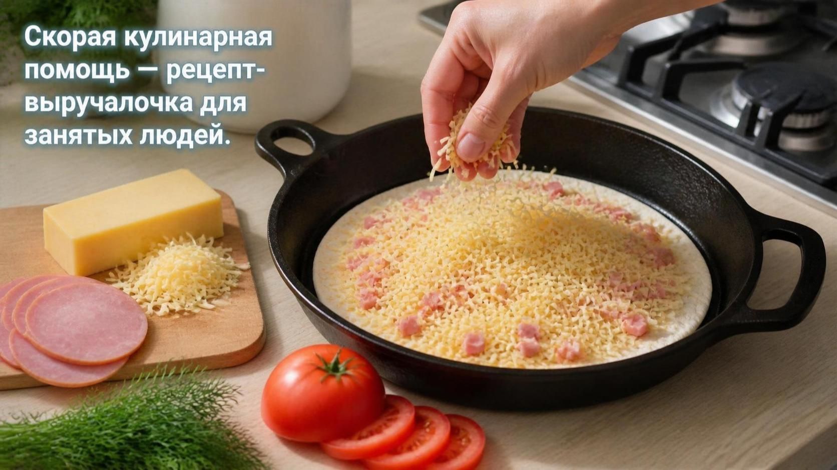 🍅 Скорая кулинарная помощь — рецепт-выручалочка для занятых людей